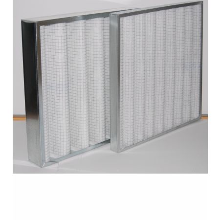 FILTRO DE AIRE  MARCO CHAPA ACERO GALVANIZADO FIBRA DE SINTÉTICA QUEBRADA G4 FMZZ590X290X48G4
